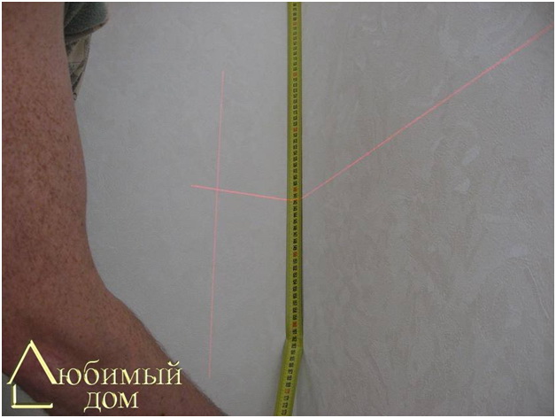 Разметка горизонтали натяжного потолка Разметка горизонтали натяжного потолка